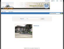 Tablet Screenshot of librarydb.unilag.edu.ng